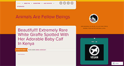 Desktop Screenshot of animalsarefellowbeings.com
